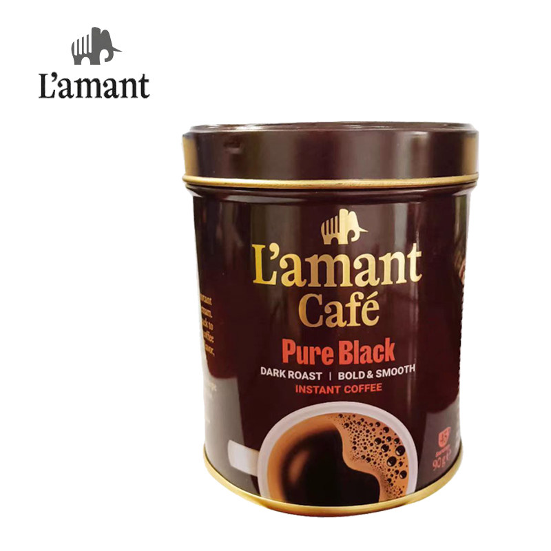 越南进口L’amant美式黑咖啡90g/罐 精美罐装 美式意式浓缩苦咖啡