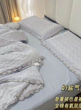 全棉纱布多功能被套二合一纯棉被