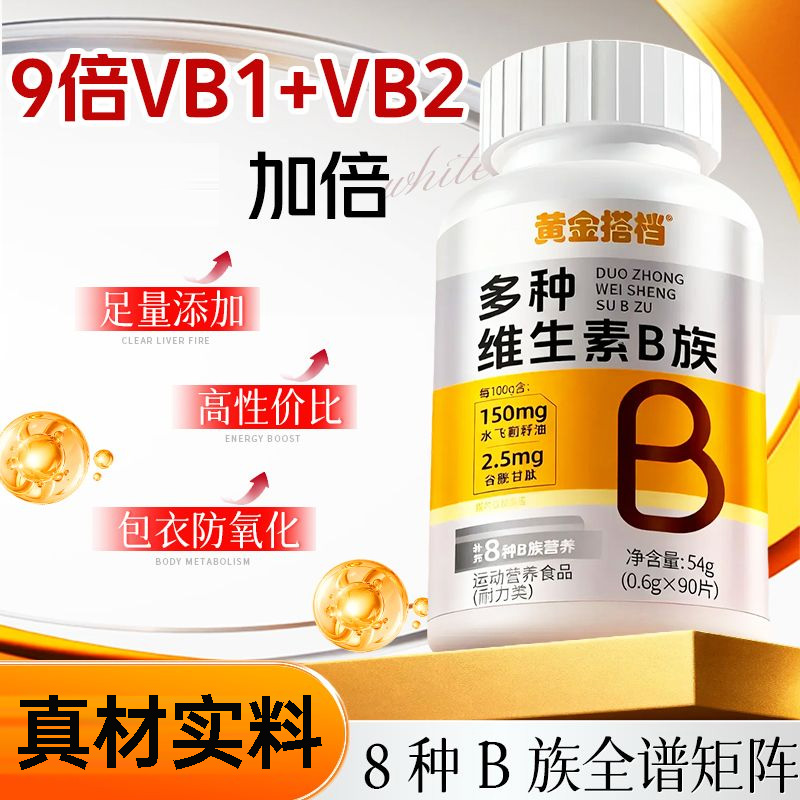 黄金搭档多种维生素B族54g水飞蓟籽油正品HZ1