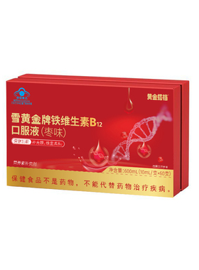 黄金搭档铁维生素B12口服液(枣味)600ml补铁养血礼盒Zh2