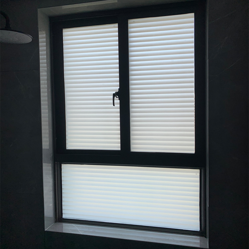 仿百叶窗玻璃贴纸透光不透明厕所浴室卫生间窗户磨砂贴膜窗纸防窥