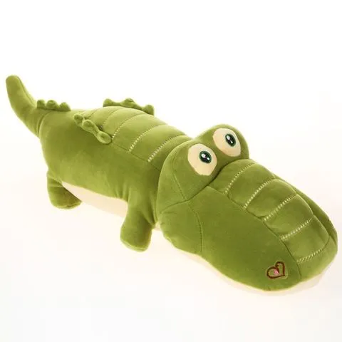 羽绒棉鳄鱼布娃娃毛绒玩具抱枕儿童公仔睡觉鳄鱼河马玩偶