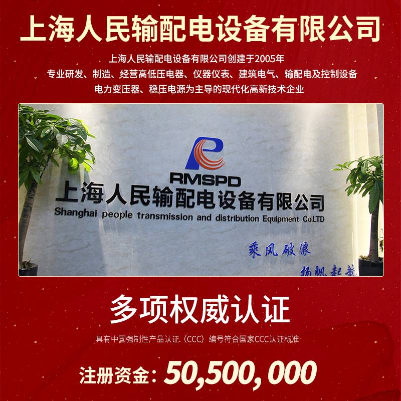 上海人民塑壳断路器RCM1空气开关三相四线380V3P4P空开63A100A250