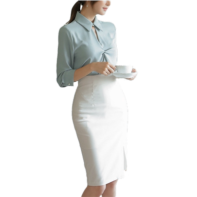 职业春夏新品开叉大码显瘦半身裙