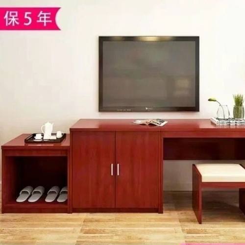 厂家定制宾馆电视柜桌行李架全套家具床定制