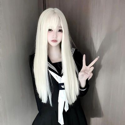 假发女长白色发萝莉二次