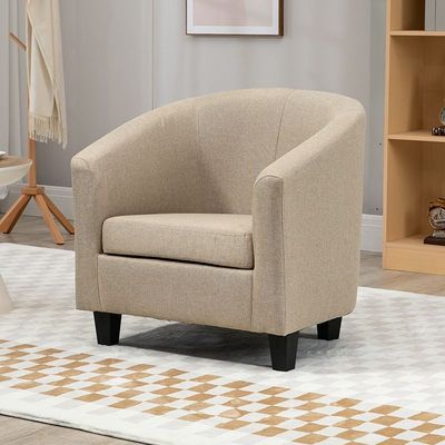 简约布艺单人沙发咖啡厅酒店沙发椅卧室客厅小户型沙发家用阳台椅