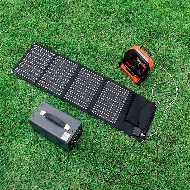 太阳能充电板小型单晶5V6v12v快充电宝手机户外折叠移动电源发电