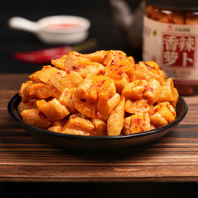 农品浏香脆萝卜干麻辣榨菜下饭菜江西特产外婆咸菜甜辣萝卜丁泡菜