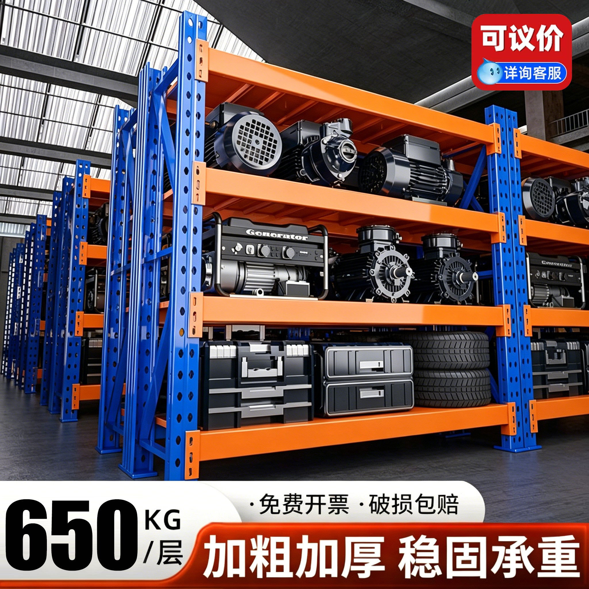仓库仓储重型货架工厂库房模具多层货物架置物架快递五金储物架子