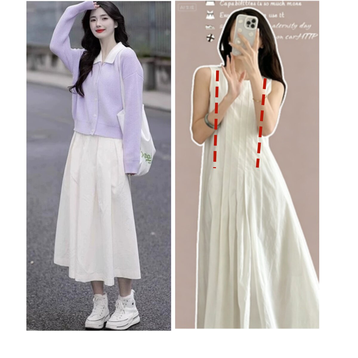 香芋紫套装温柔风撞色小翻领针织开衫搭配洋气减龄孕妇哺乳连衣裙