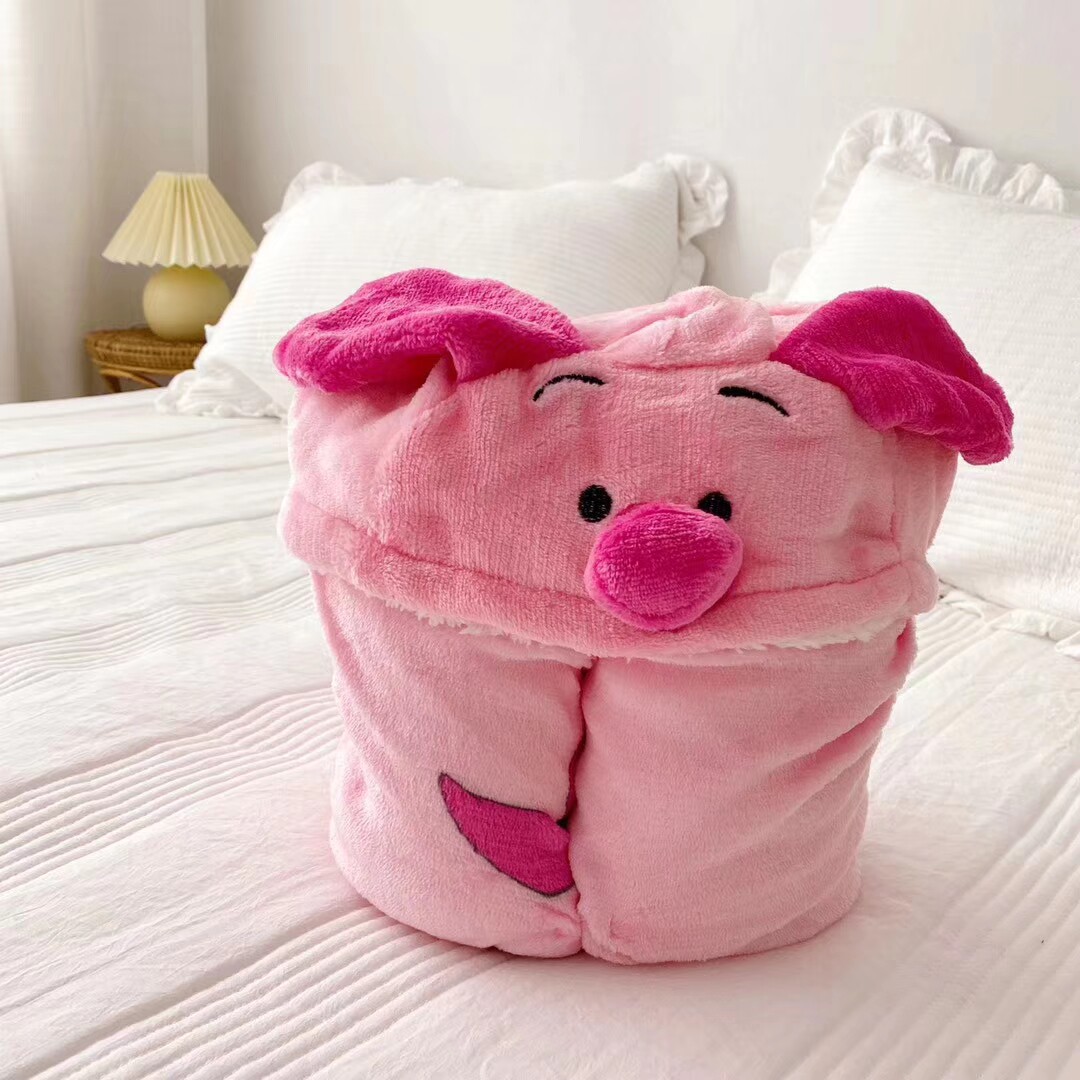 英國primark羊羔絨雙層披風法蘭絨蓋毯 沙發毯兒童連帽維尼小豬在類目 牀上用品, 休閒毯/毛毯/絨毯中 - 來自Buy2taobao.com提供專業的淘寶代購服務