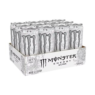 可口可乐魔爪能量风味饮料330ml*12罐白罐黑罐维生素运动饮料
