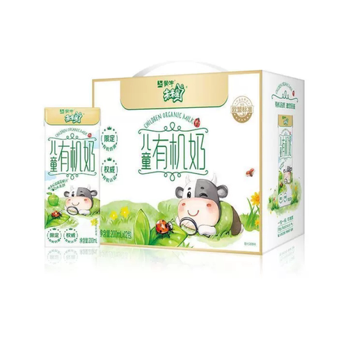 蒙牛未来星儿童有机奶 200ml*12盒儿童成长饮品【喝到9月】-CL
