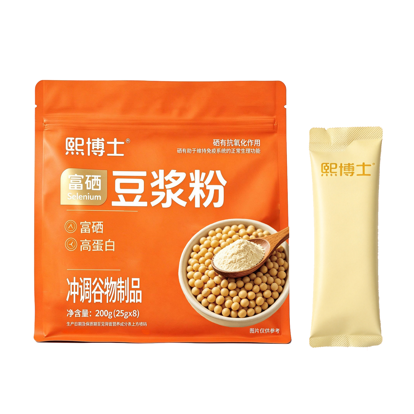 熙博士富硒豆浆粉200g猴头菇高蛋白即食营养早餐谷物代餐【dc】