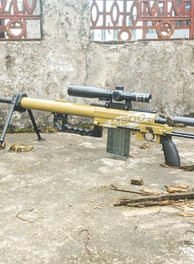 m2000狙击抢抛壳玩具枪98k打气球专用枪实木全金属M200手拉发射器