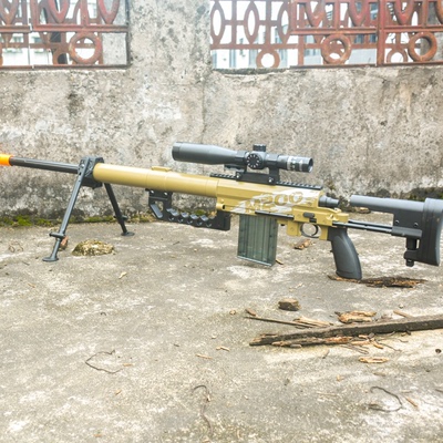 m2000狙击抢抛壳玩具枪98k打气球专用枪实木全金属M200手拉发射器