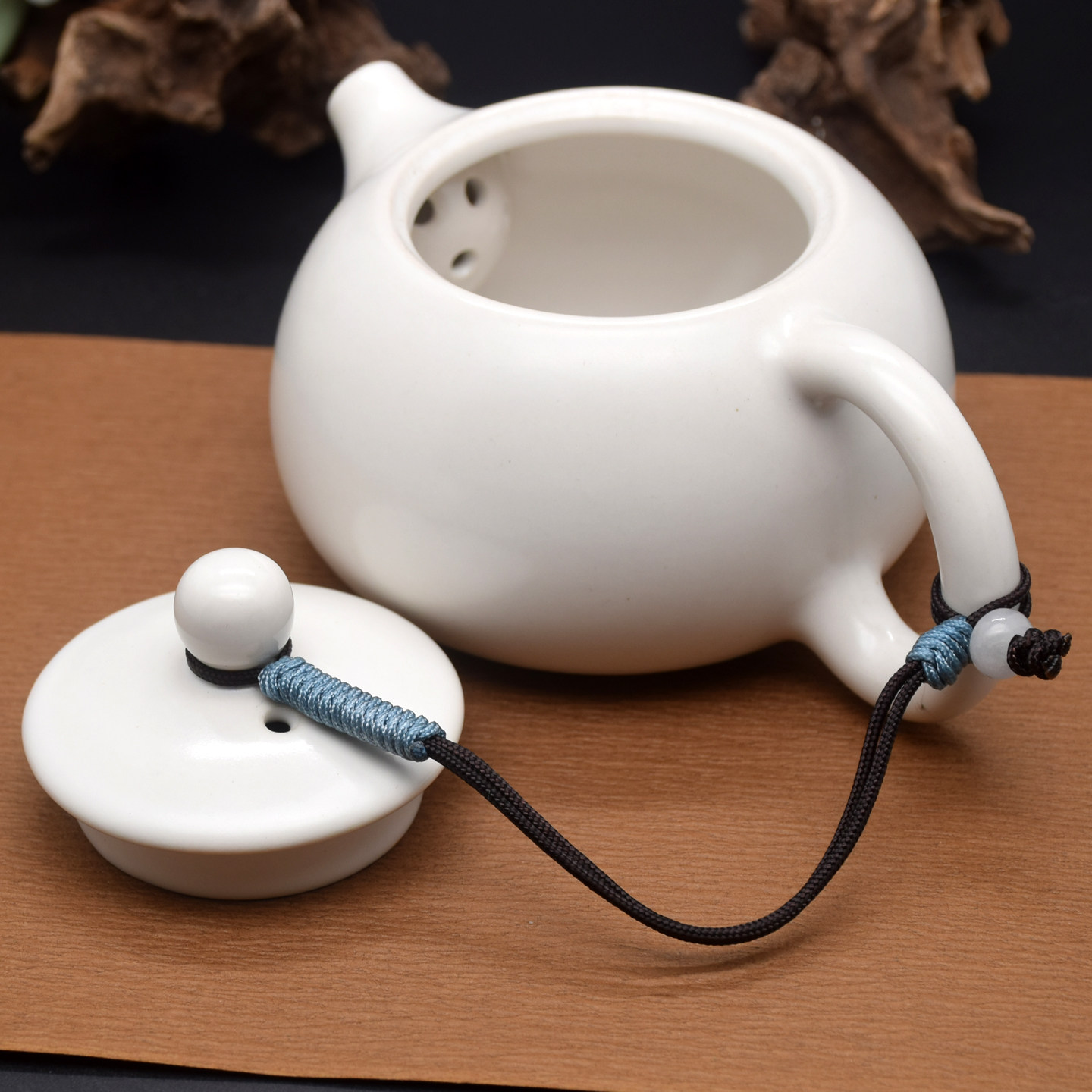 创意手工编织茶壶绳子紫砂壶盖防摔绳diy西施茶具零配专用防烫粗