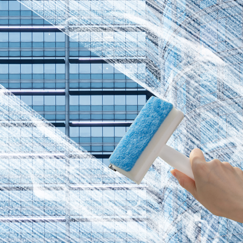 日本玻璃刷擦镜子神器家用窗户浴室淋浴房墙面鱼缸清洁刷子刮水器