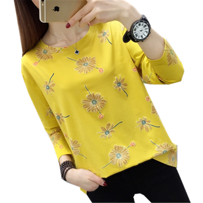 潮百搭显雏菊超火cec简约长袖T恤