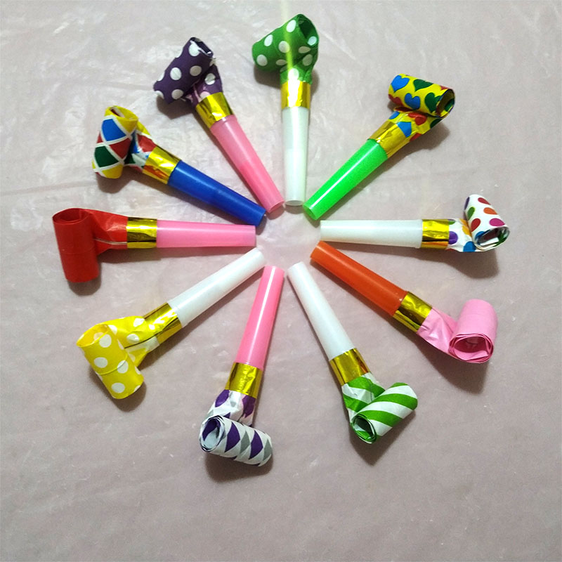 生日派对用品口哨小吹龙吹吹卷玩具儿童生日装扮道具助兴喇叭哨子