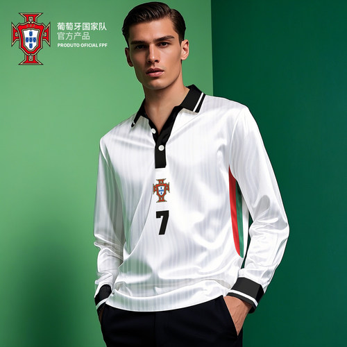 葡萄牙国家队官方复古球衣款长袖