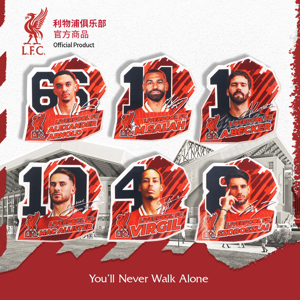 球员肖像冰箱贴磁铁利物浦