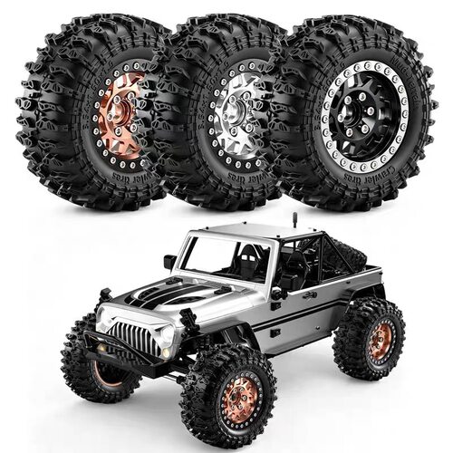 1/12RC攀爬车1.9寸金属轮毂90*38mm轮胎MJX H12P H12Y SCX10-W385