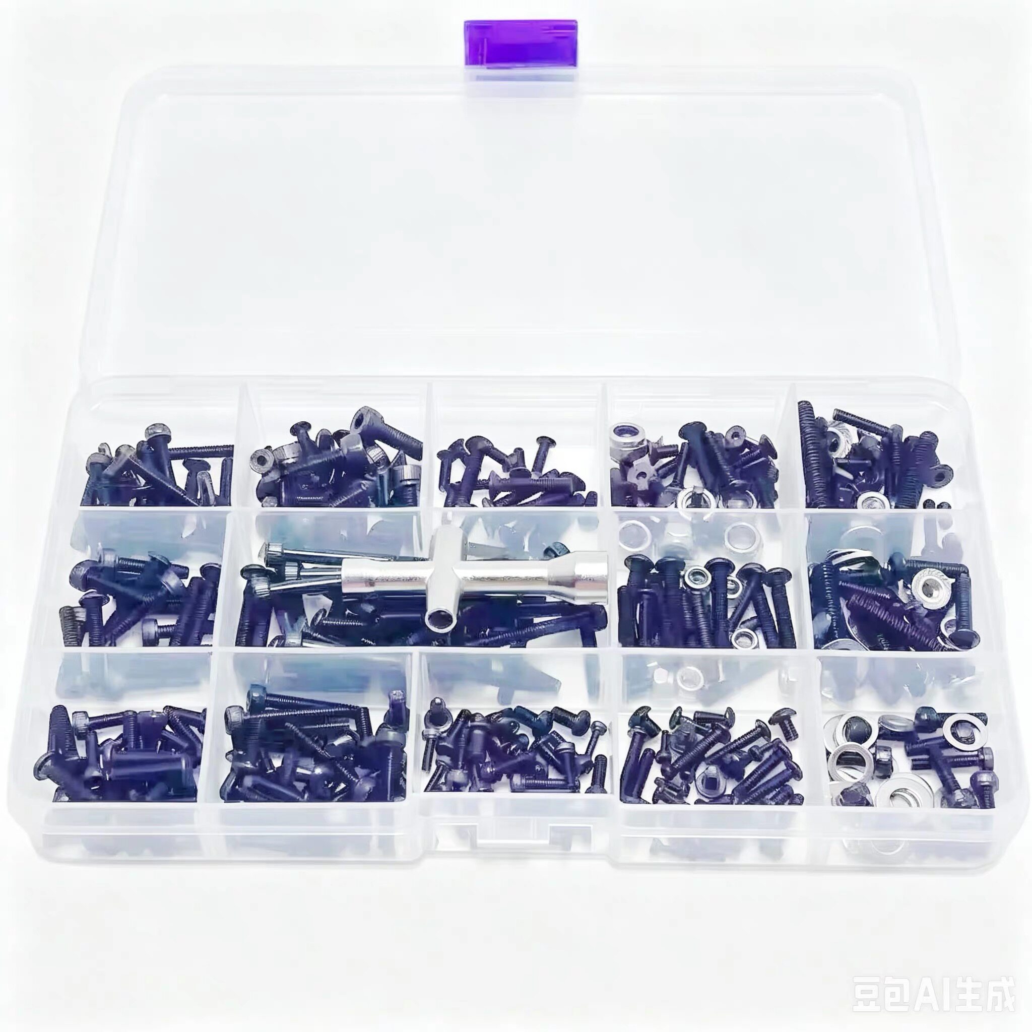 MJX美嘉欣H8E遥控攀爬车1/8车 黑色内六角/不绣钢螺丝工具配件盒