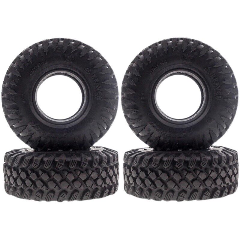 2.2寸仿真攀爬车狗胎 128mm岩石胎皮 SCX10 易控4082 KM5 4 capra