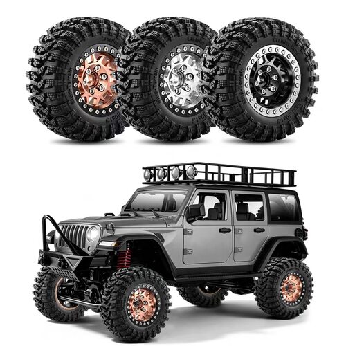 1/12RC攀爬车1.9寸金属轮毂90*38mm轮胎MJX H12P H12Y SCX10-W386