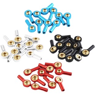 RC模型车航船模 拉杆头连杆头正牙金属球头扣M2万向球头扣4色可选