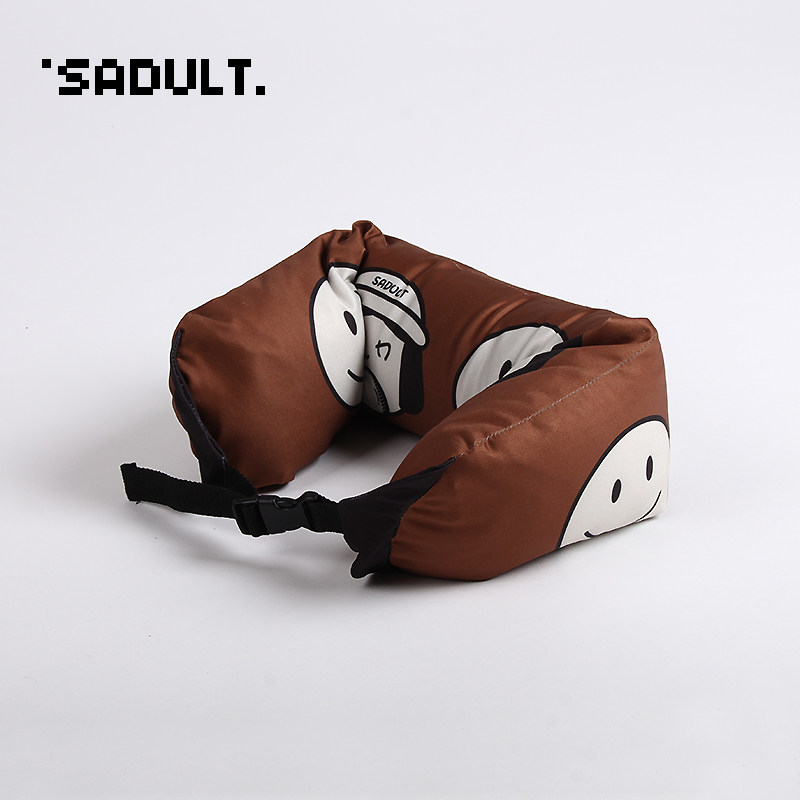 SADULT 휴대용 U자형 베개 비행기 여행 목 베개 경추 베개 목 베개 사무실 낮잠 베개 U자형 베개