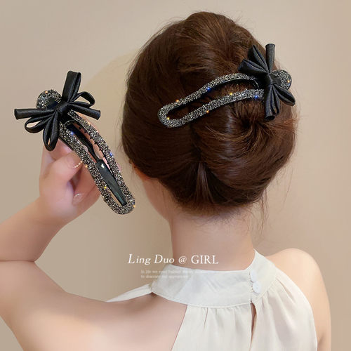 2025新款蝴蝶结一字夹发饰