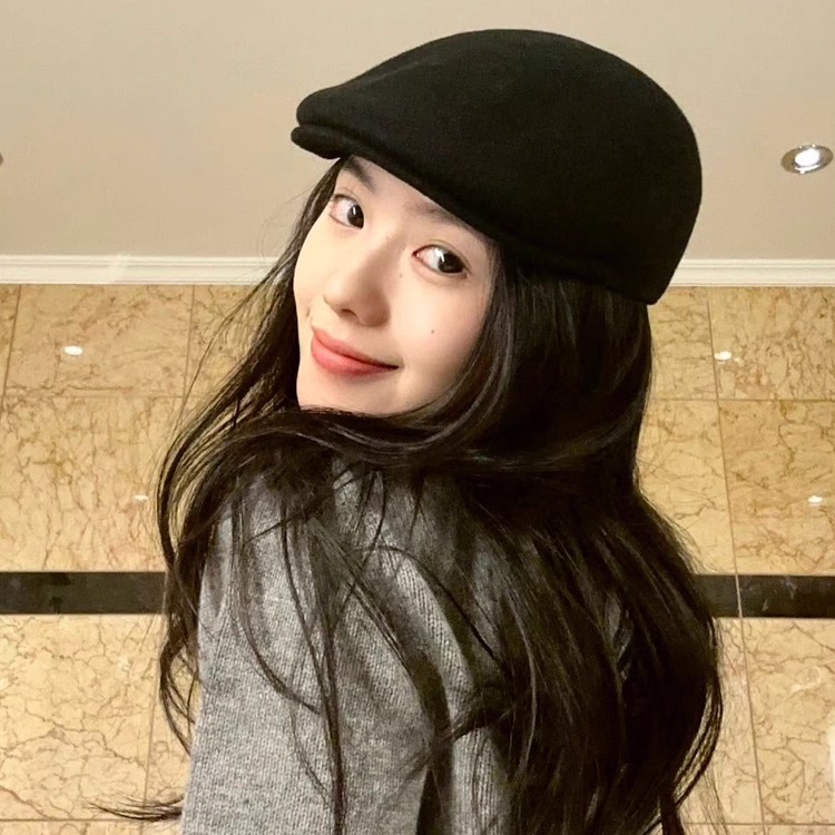 日本CA4LA刘浩存易梦玲同款鸭舌帽百搭羊毛呢子礼帽前进帽报童帽