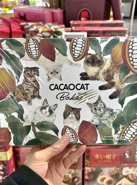 ole精品超市代购DADACA CACAOCAT巧克力味曲奇饼干礼盒288g(15枚)