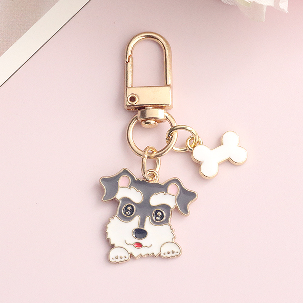 狗狗卡通钥匙扣书包背包包包挂件钥匙圈小挂饰精致u盘防丢挂扣ins