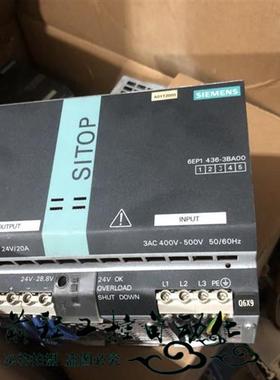 议价6EP1436-3BA00 SITOP开关电源24V/20A 1436-3BAOO 6EP1436-3B