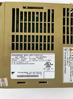 议价SGDP-02APAY108安川伺服驱动器质量成拍前询价
