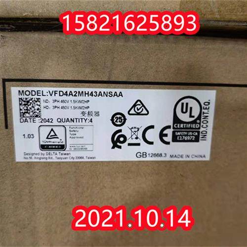 议价Delta台湾台达变频器VFD4A2MH43ANSAA全新原装正品现货1.5kw3