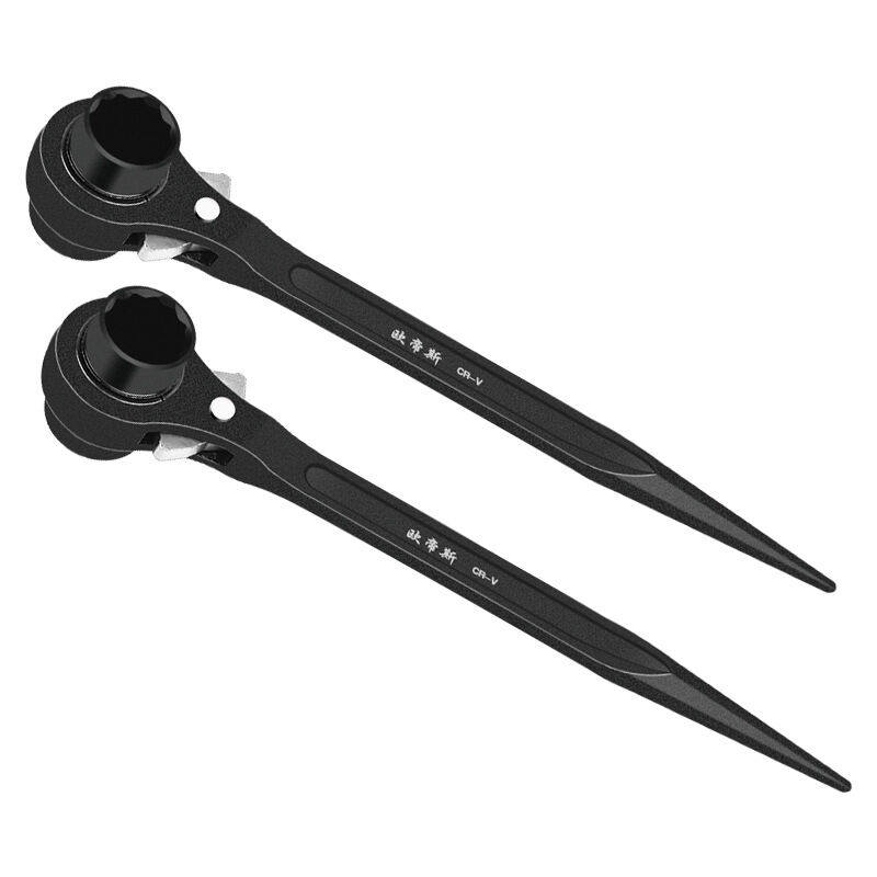 簌禧尖尾棘轮扳手快速扳手双向套筒快动自动板手多功能节能基刺轮