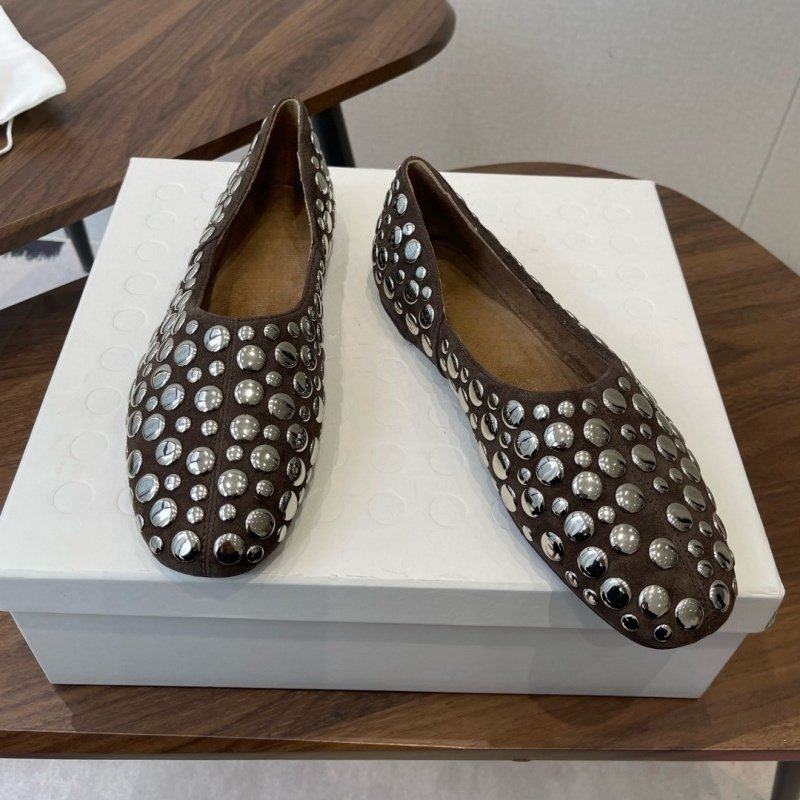 cocy铆钉芭蕾鞋女2026春新款真皮平底圆头浅口一脚蹬百搭单鞋女鞋,女鞋,时尚芭蕾鞋,淘宝优惠券,粉丝福利购,淘宝优惠卷