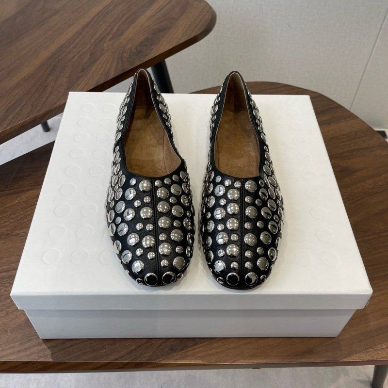 cocy铆钉芭蕾鞋女2026春新款真皮平底圆头浅口一脚蹬百搭单鞋春季,女鞋,时尚芭蕾鞋,淘宝优惠券,粉丝福利购,淘宝优惠卷