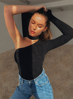 2022 winter spring solid color casual long-sleeved body