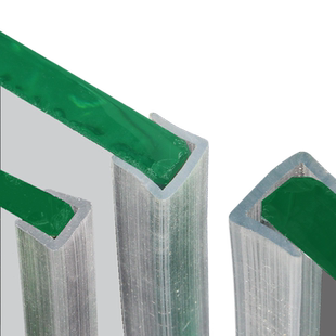 U型透明PVC包边密封条卡式封边条玻璃护边胶条钢板装饰条防撞条