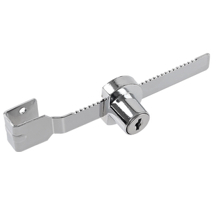 锯齿锁玻璃推拉柜门锁展示柜文件柜玻璃柜台锁橱柜移门锁扣锯牙锁