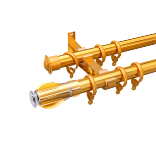 窗帘杆单杆双杆铝合金静音顶侧装支架罗马杆窗帘轨道配件包邮