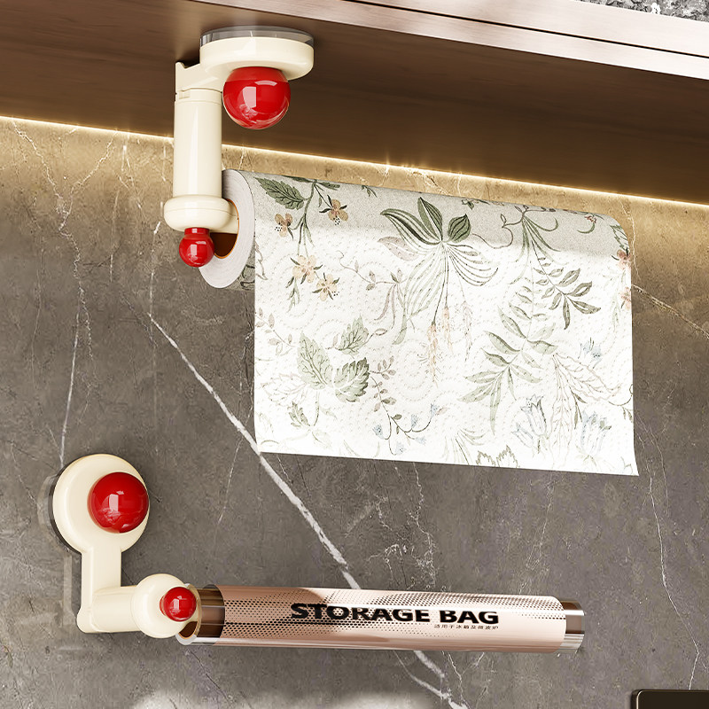 【爆款】吸盘厨房纸巾架