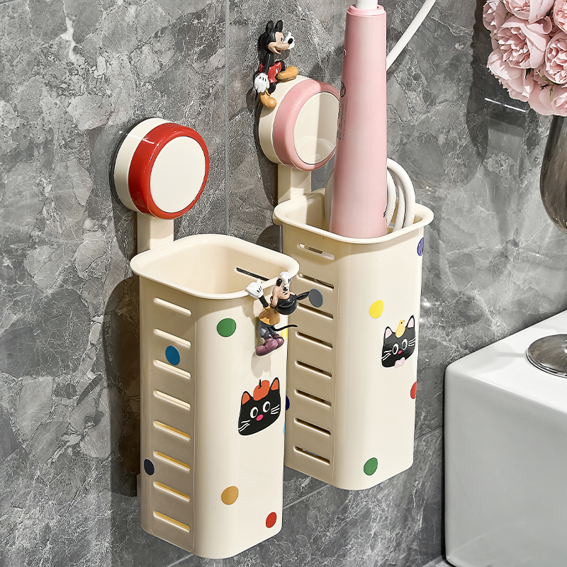 2025新款复古喵吸盘卷发棒收纳盒