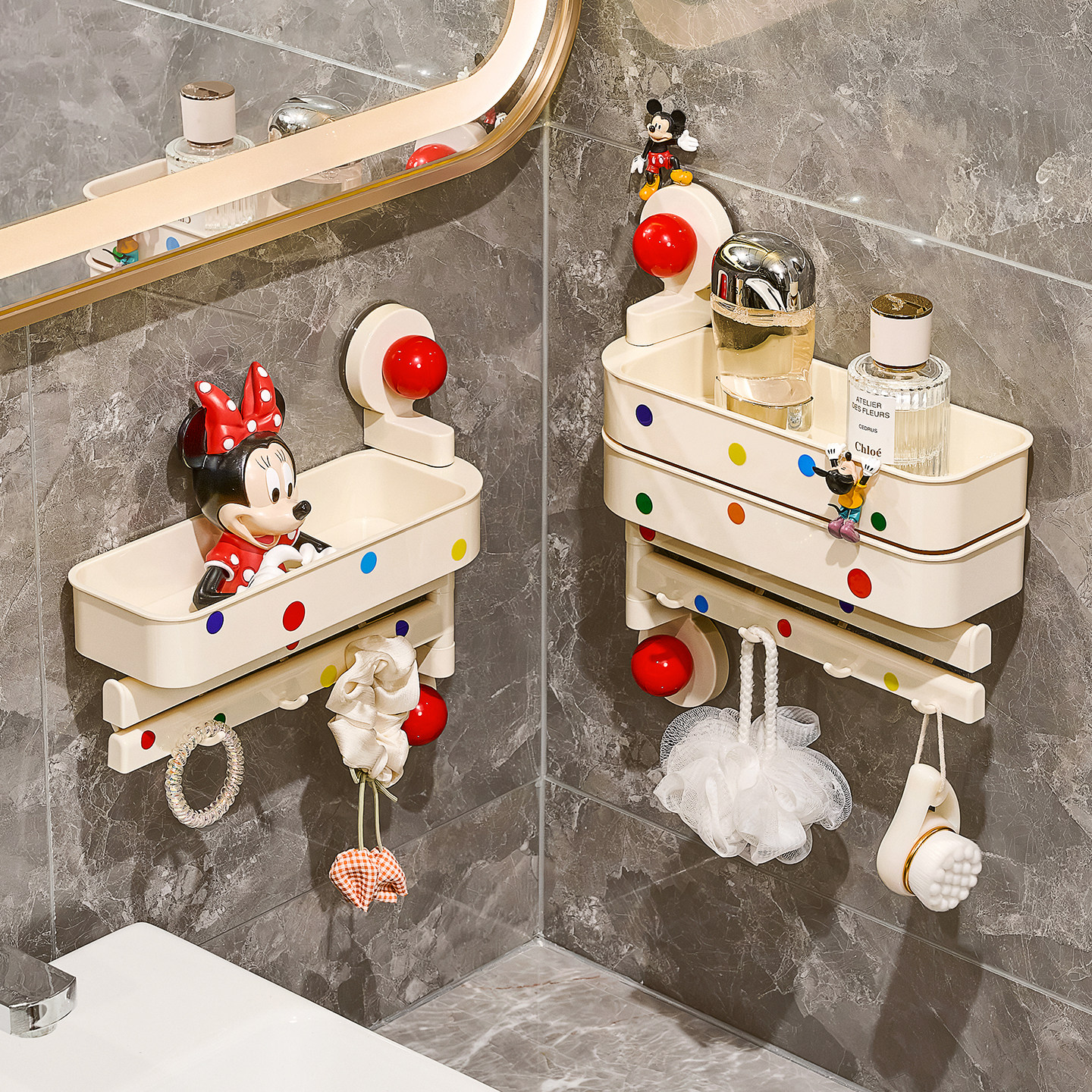 吸盘旋转置物架卫生间浴室洗漱台洗手间壁挂式免打孔厕所收纳架子,家庭/个人清洁工具,浴室角架/置物架,淘宝优惠券,粉丝福利购,淘宝优惠卷